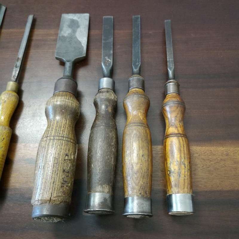 Collection of Wood Carving Chisels - Marples & Son Sheffield England - Woodcock's - Chisel Union