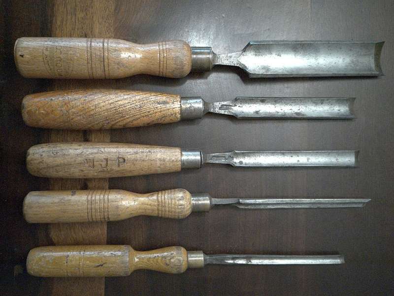 Collection of Wood Carving Chisels - Marples & Son Sheffield England - Woodcock's - Chisel Union