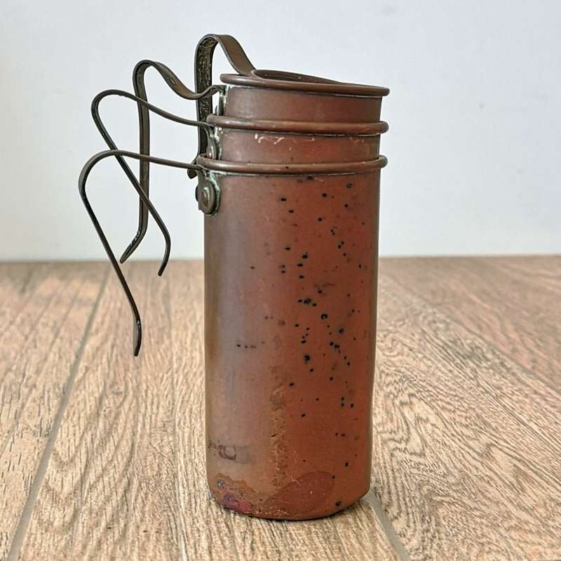 English Vintage Copper Measuring Cups - set of 4: 1 cup, 3/4 cup, 1/2 cup and 1/4 cup