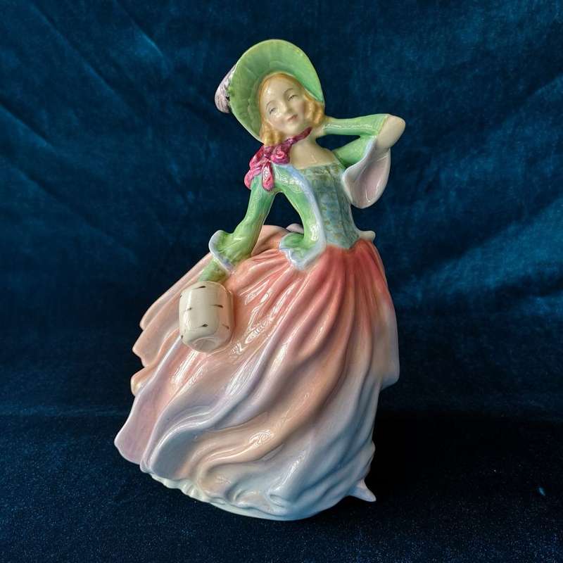 Royal Doulton English Porcelain Figurine `Autumn Breezes` by Leslie Harradine - HN 1911