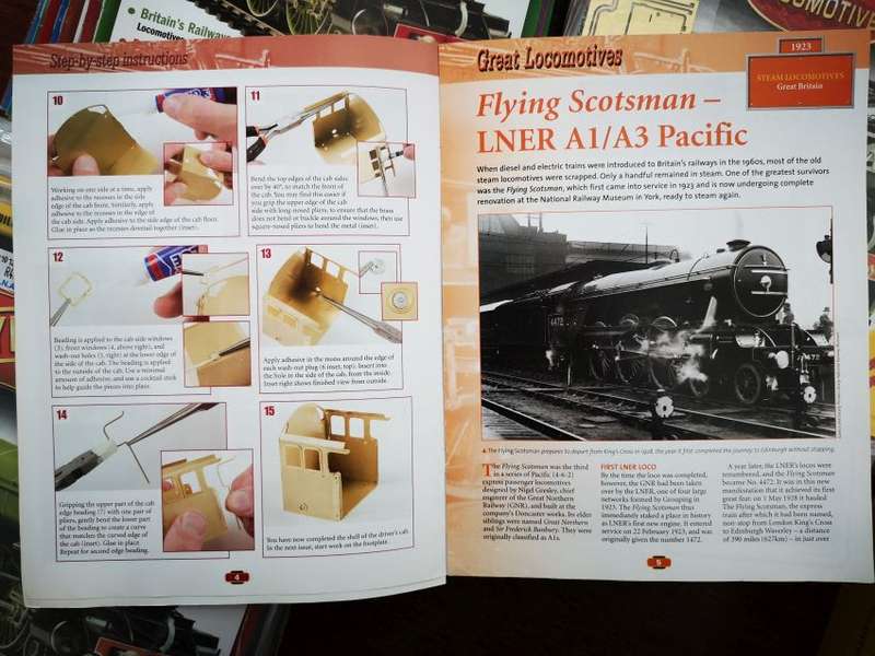 The Flying Scotsman Locomotive DIY Kit Hachette - Total of 125 Issues To Complete