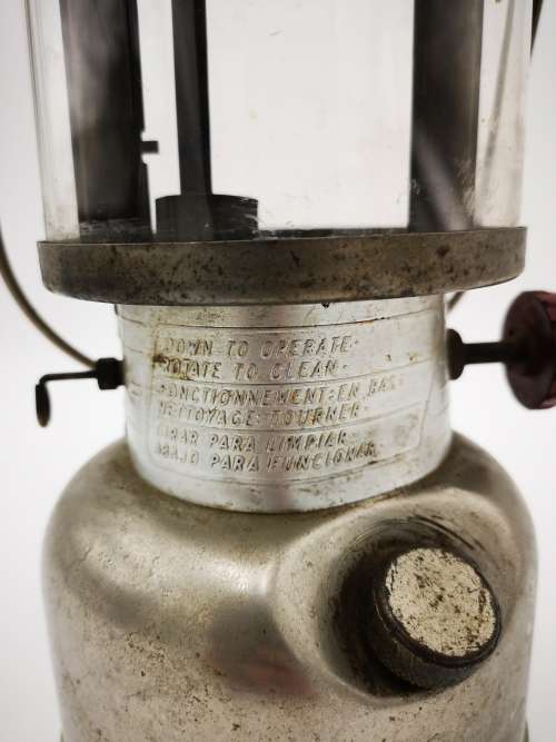 Coleman 339 Kerosene Lantern Canada 3-73 Nickel Tank