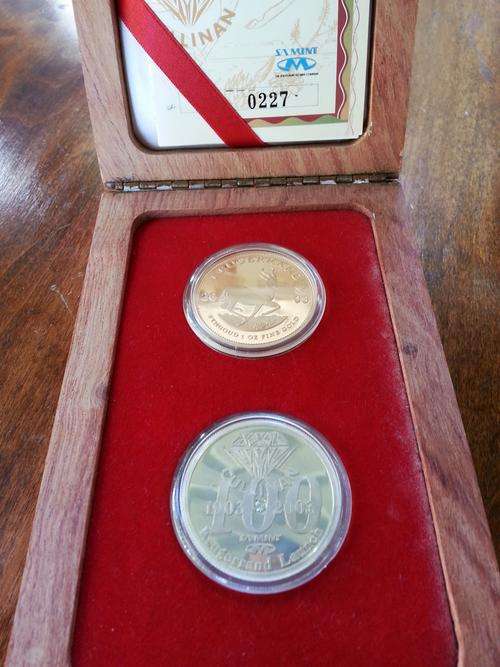 2003 Krugerrand Cullinan Centenary Launch Set with Diamond