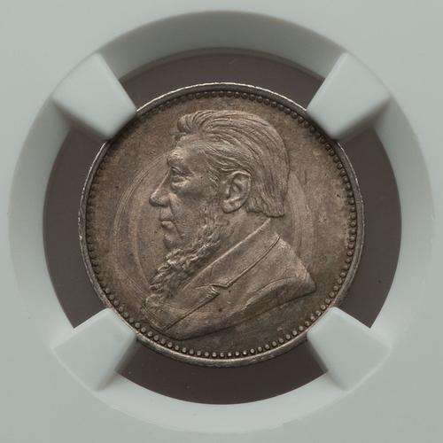 1896 Silver sixpence choice example ZAR