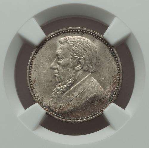 1897 sixpence MS62 choice with considerable lustre
