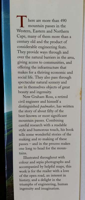 The Romance of Cape Mountain Passes - Graham Ross 1st Edition Hard Cover