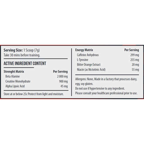 Gorilla Size Pre-Workout 140g Tropical