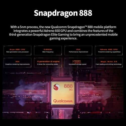 Global Version RedMagic 6 Pro 5G Gaming Phone 6.8 165Hz AMOLED Snapdragon 888 Octa Core 30W Charge