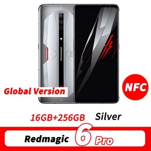 Global Version RedMagic 6 Pro 5G Gaming Phone 6.8 165Hz AMOLED Snapdragon 888 Octa Core 30W Charge