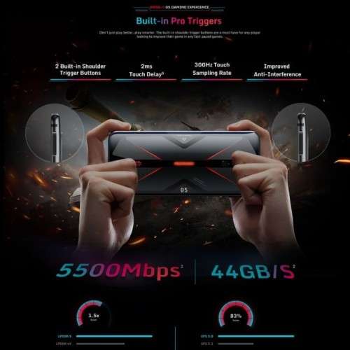 Nubia Red Magic 5G Global Version SmartPhone Snapdragon 865 WIFI 6 Redmagic Mobile Phone 64.0MP 6.65
