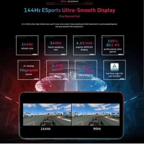 Nubia Red Magic 5G Global Version SmartPhone Snapdragon 865 WIFI 6 Redmagic Mobile Phone 64.0MP 6.65