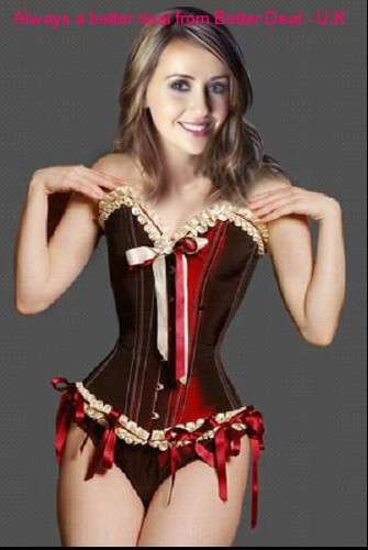 Classic look corset with FREE Fish net stockings & Free Baby Doll