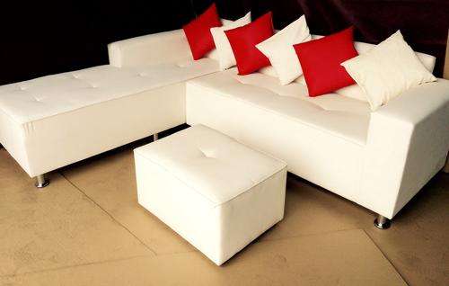 Naple leather corner Lounge with top stitching Windsor bedding SALE