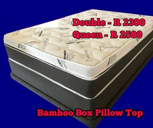 GRAND BAMBOO EURO TOP DOUBLE BED AND BASE