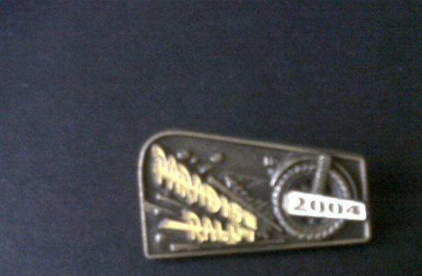 Paradise Rally(motorbike) 2004 Graskop metal badge 2nd hand not used as good as new.
