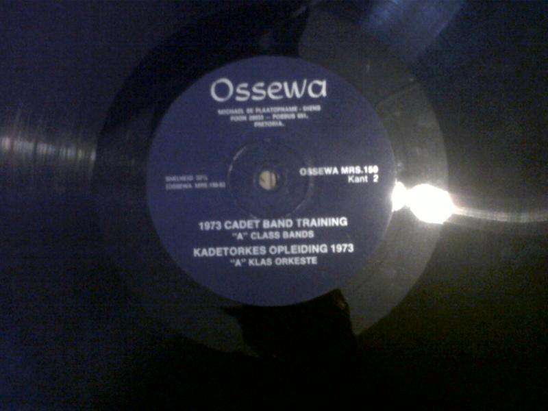 1973 Cadet Band Training/Kadetorkes opleiding LP (vinyl)no cardboard cover