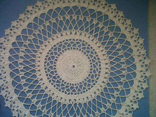 Hand Crochet 1918 Corticelli pattern Doily 42cm width , material used 100% cotton