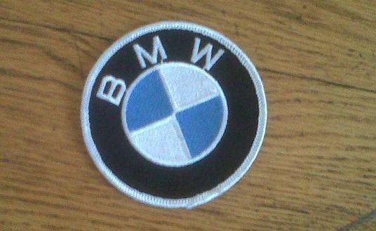 Biker BMW cloth badge 7,5cm width, not used ,as good as new