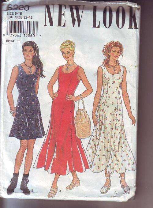 New Look  Pattern no 6223 eur. size 32-42 used pattern (pattern pieces not checked buy at own risk)