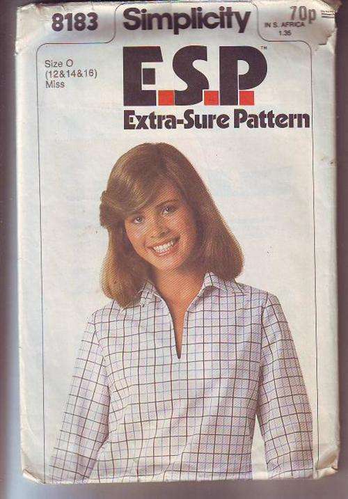 Simplicity sewing Pattern aprin no 8183  used pattern   size 12,14,16