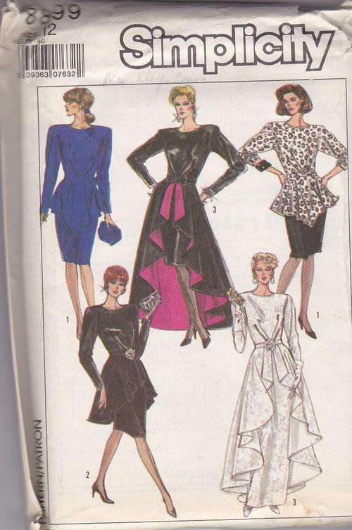 Simplicity sewing Pattern  no 8899  used pattern   size 12