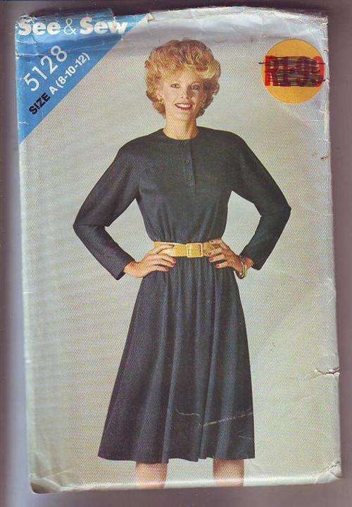 See & Sew by Butterick  sewing Pattern  no 5128 used pattern   size A 8-12
