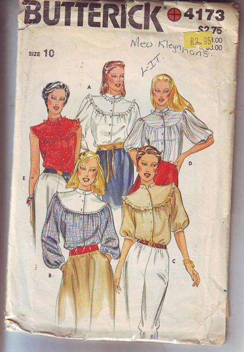 Butterick  sewing  pattern no 4173  size 10