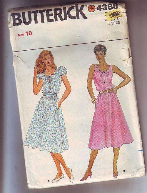Butterick  sewing  pattern no 4388  size 10
