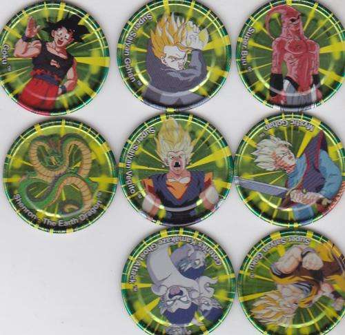 Dragonball Z-Click metal Tazos - 2004 Simba collection -15 to collect  8 in this Collection