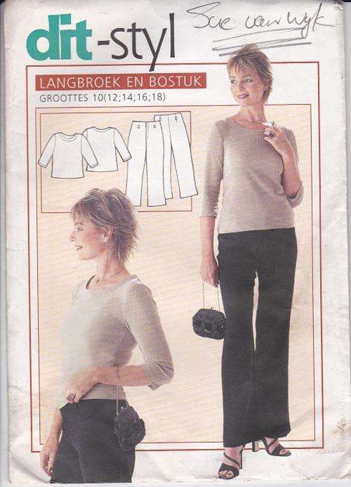 Dit - Styl Langbroek & Bostuk groottes 10 tot 18