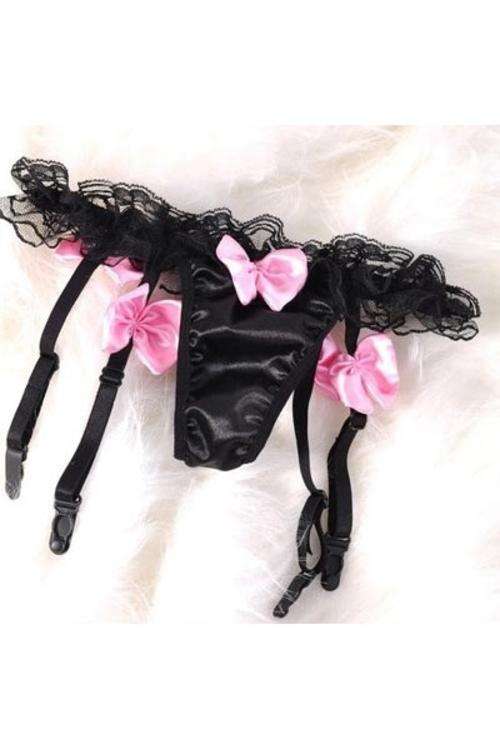Garter Belt -H-LB12014=one size- In stock . Belt , G-String   garter straps forms one unit