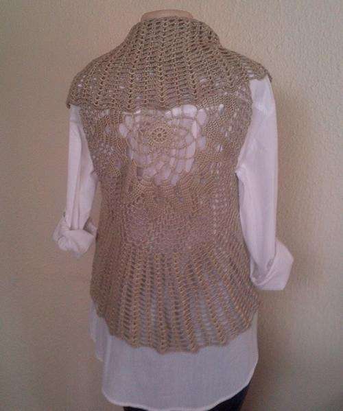 Hand Made  Crochet Bolero / Cover up  - Fits most