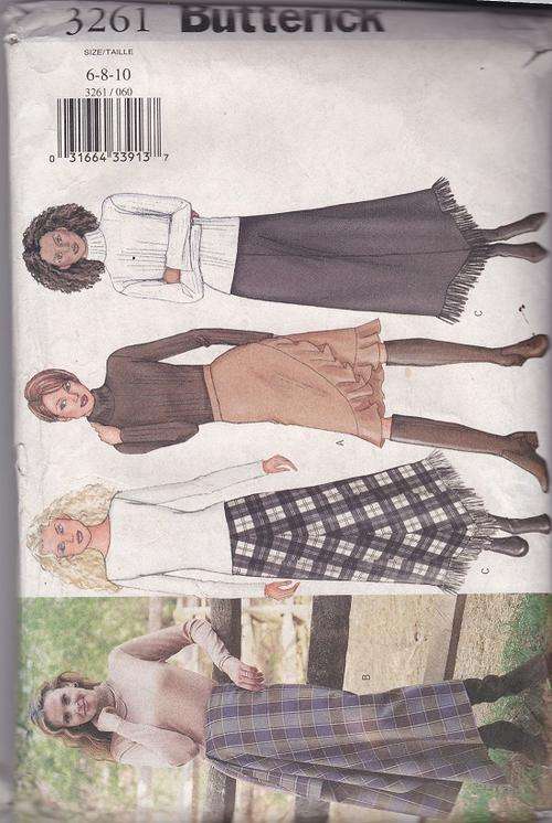 Butterick  sewing  pattern no 3261 size 6,8,10