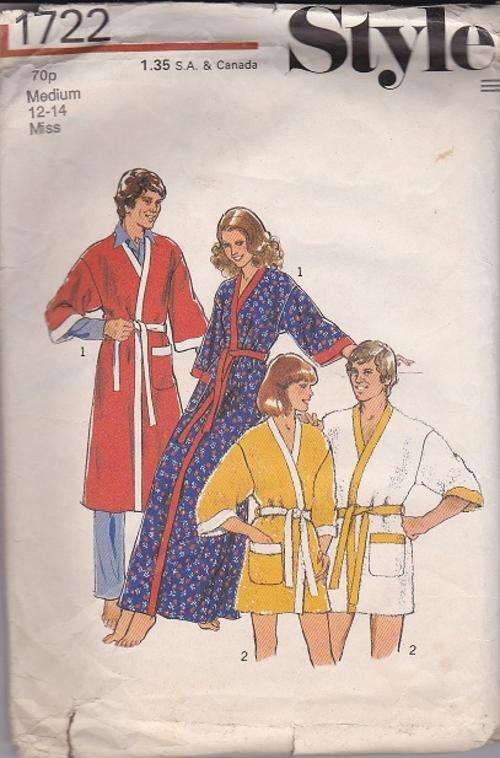 Style sewing  pattern no 1722 sizes Medium