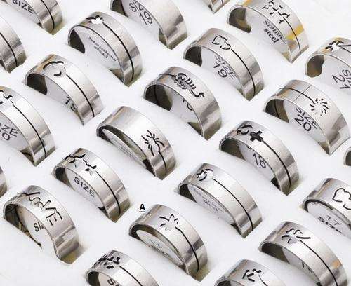 Mixed Batch Of Stainless Steel Rings
