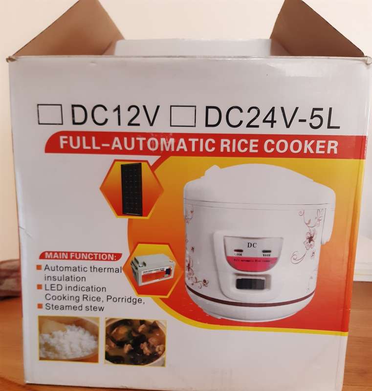 Multi-function cooking rice, stew, porridge, and soup 5Ltr 12V Battery Powered Rice Cooker