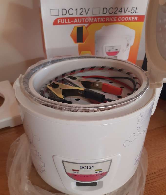 Multi-function cooking rice, stew, porridge, and soup 5Ltr 12V Battery Powered Rice Cooker