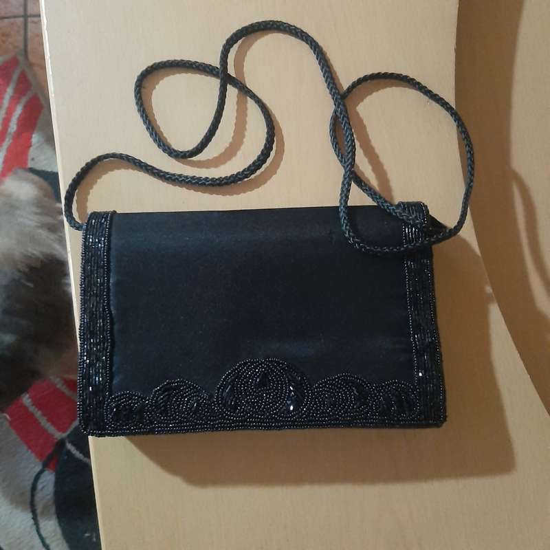Used -Ladies Bag Combo Nine West Sling Bag, Kerastase Makeup Bag & Beautiful Black Formal Handbag