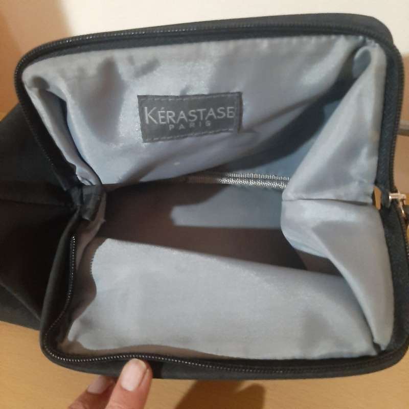 Used -Ladies Bag Combo Nine West Sling Bag, Kerastase Makeup Bag & Beautiful Black Formal Handbag