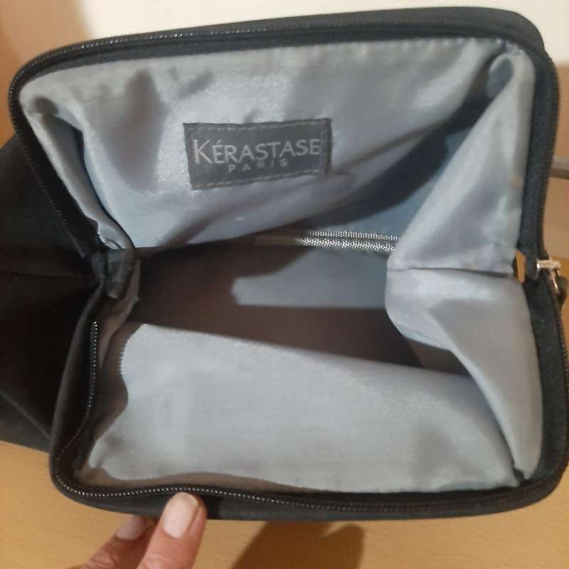 Used -Ladies Bag Combo Nine West Sling Bag, Kerastase Makeup Bag & Beautiful Black Formal Handbag