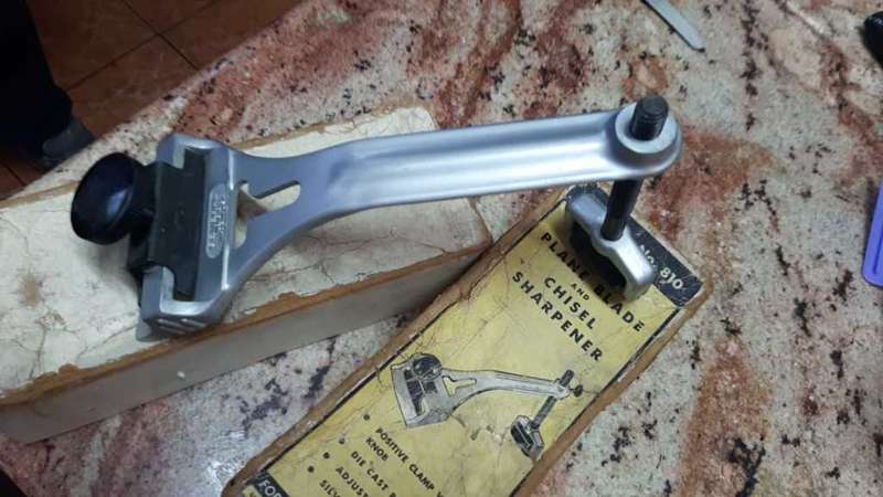 Vintage Collectable General 810 Chisel & Plane Iron Blade Sharpener Cabinet Maker Tool Cutter w/Box