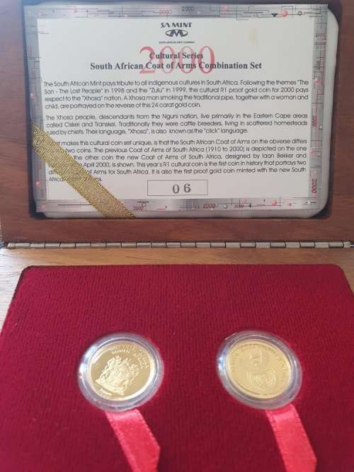 Cultural Series South African Coat of Arms Combination set 2000 1/10 number 06 out of 500 SA Mint