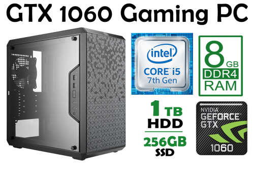 Beautiful GTX1060 6GB Gaming PC - **7th Gen Core i5, 8GB RAM, GTX1060 6G**
