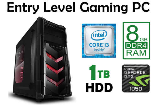 Perfect Entry-Level Gaming PC with GTX1050Ti 4GB & loads of options