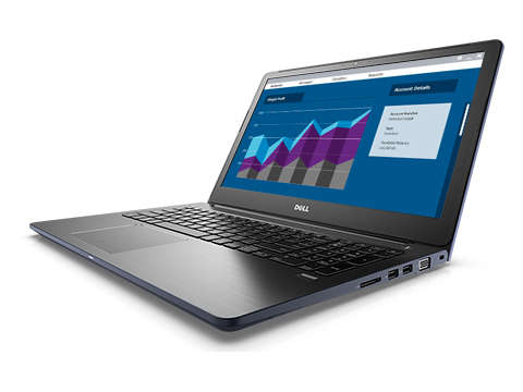 Dell Vostro 5568 Notebook - **Core i5, 8GB RAM, 256GB SSD + 1TB HDD dual drives, FHD 1080p**