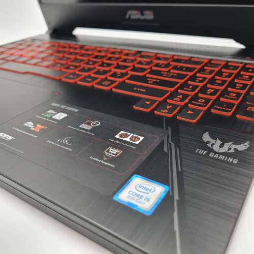 ASUS TUF FX505 Gaming Notebook - Core i5, 16GB RAM, SSD + HDD, NVidia GTX1050 4GB, 15.6` FHD