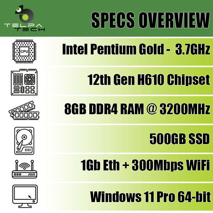 Pentium Dual-Core Home & Office Micro Desktop PC