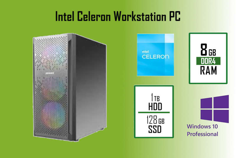 12th Generation Intel Celeron Home & Office High-Performance Desktop PC