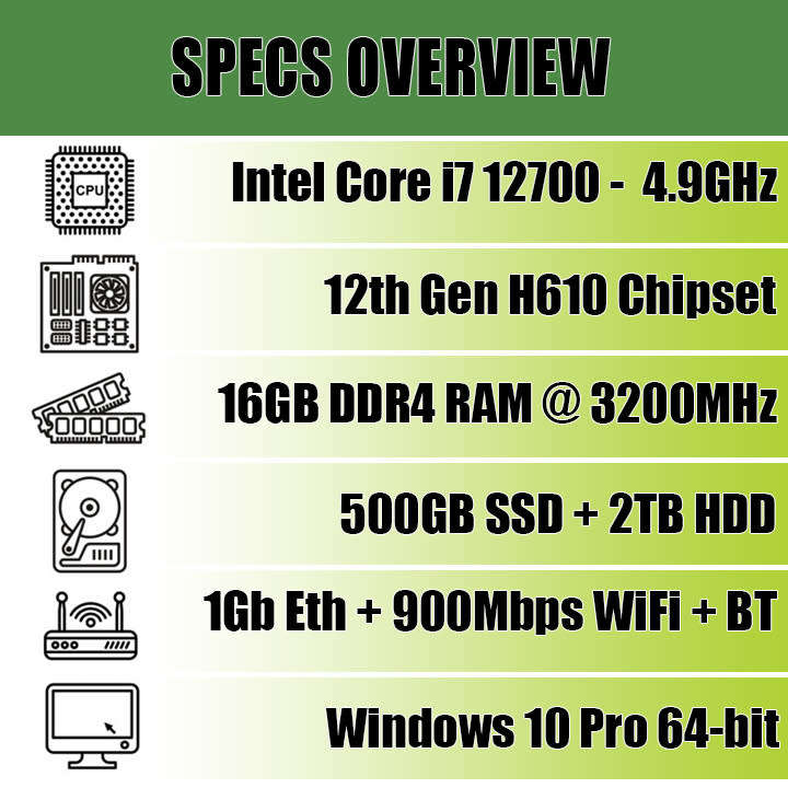 12th Generation Intel Core i7 Extreme Performance Workstation PC