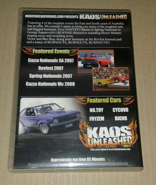 Kaos Unleashed Vol 1 - V8 Burnout Festival Dvd